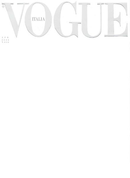 Vogue Italia – Aprile 2020 Cover