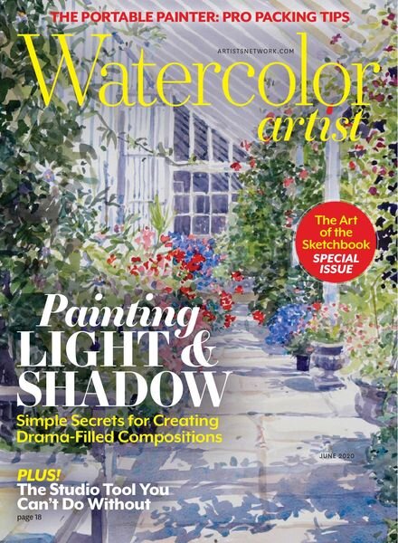Watercolor Artist – June 2020 Cover