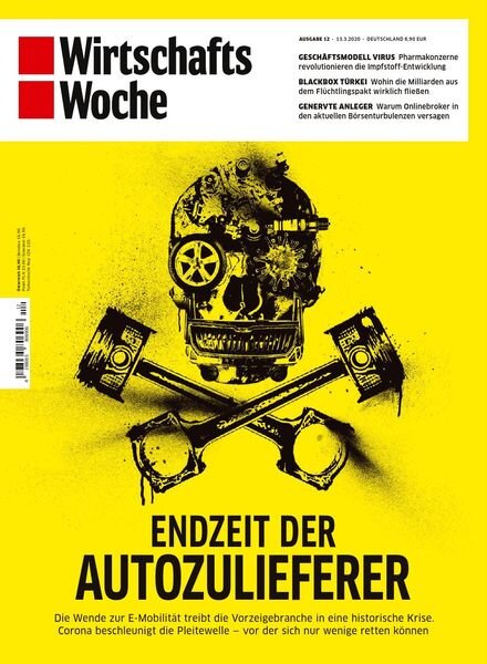 Wirtschaftswoche – 13 Marz 2020 Cover