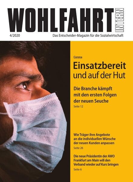Wohlfahrt Intern – April 2020 Cover