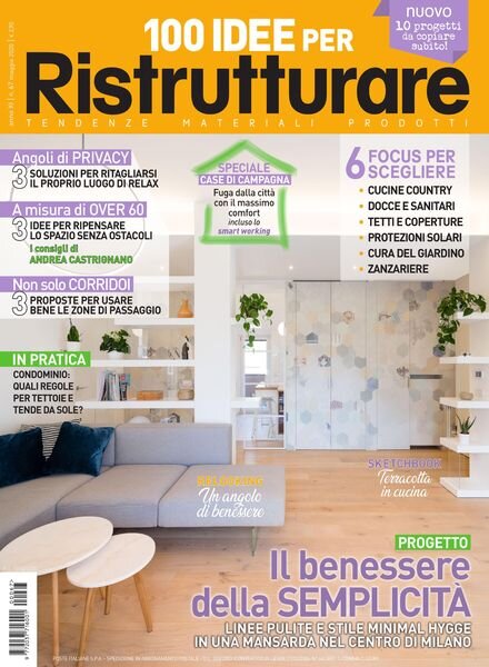 100 Idee per Ristrutturare – Maggio 2020 Cover