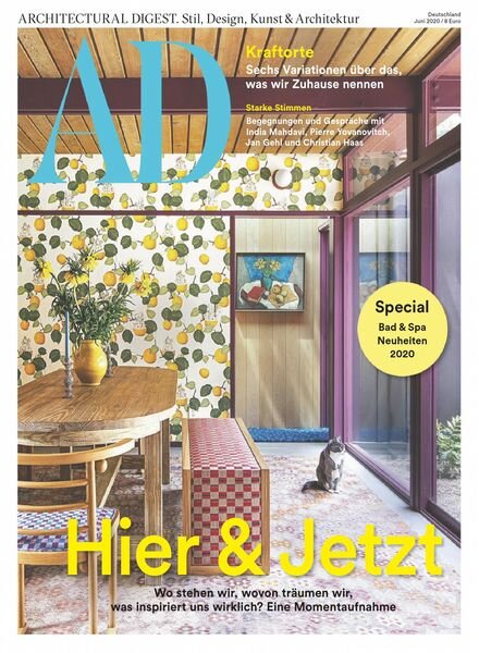 AD Architectural Digest Germany – Juni 2020 Cover