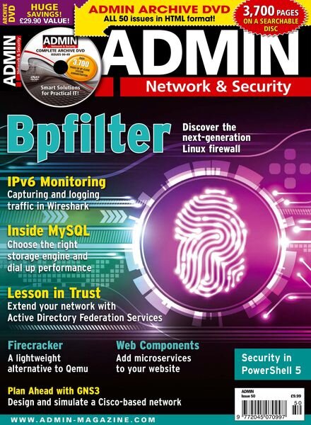 Admin Network & Security – Issue 50 – March-April 2019 Cover