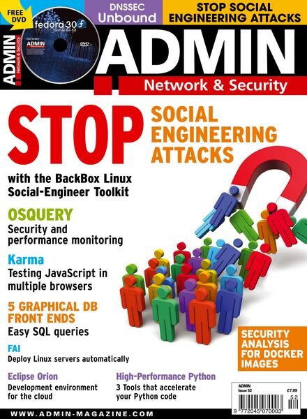 Admin Network & Security – Issue 52 – July-August 2019 Cover