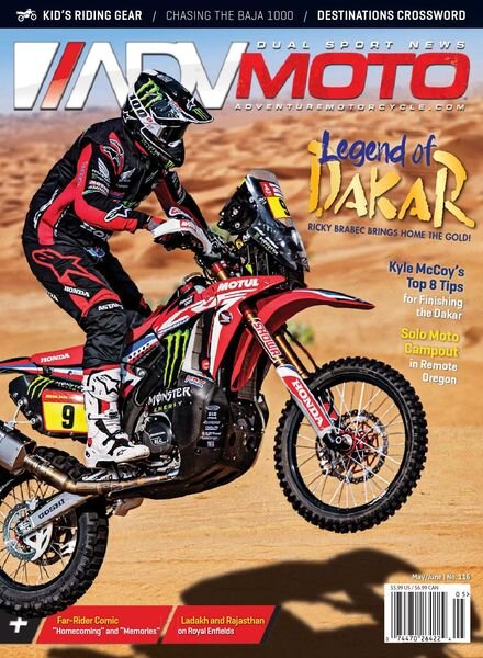 Adventure Motorcycle ADVMoto – Issue 116 – May-June 2020 Cover