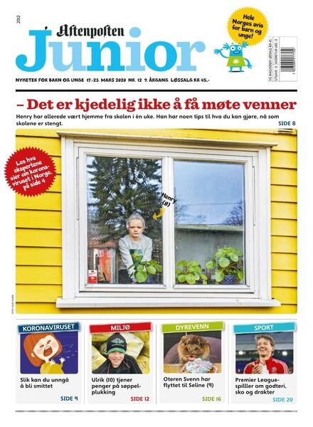 Aftenposten Junior – 17 mars 2020 Cover