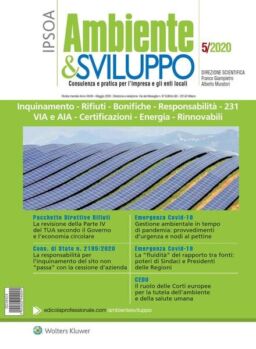 Ambiente & sviluppo – Maggio 2020