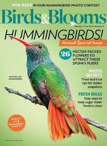Birds & Blooms – June-July 2020 Cover