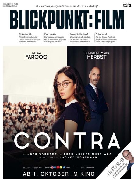 Blickpunkt Film – 18 Mai 2020 Cover