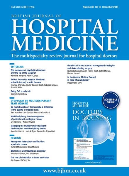 British Journal of Hospital Medicine – December 2019 Cover
