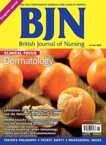 British Journal of Nursing – 14 June 2018 Cover