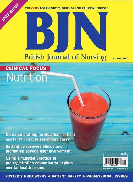British Journal of Nursing – 22 June 2017 Cover