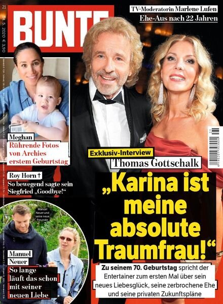 Bunte – 14 Mai 2020 Cover