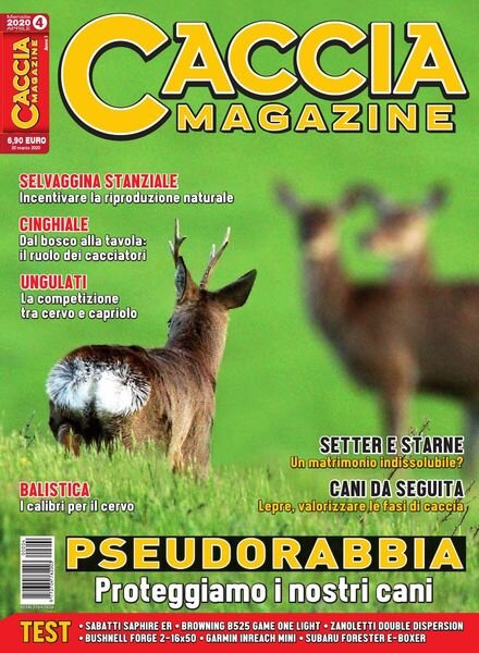 Caccia Magazine – Aprile 2020 Cover