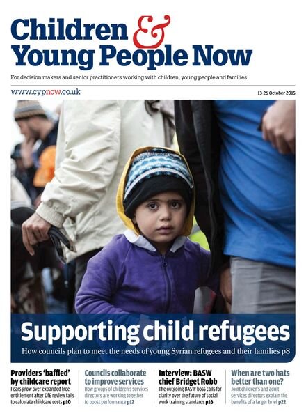 Children & Young People Now – 13 October 2015 Cover