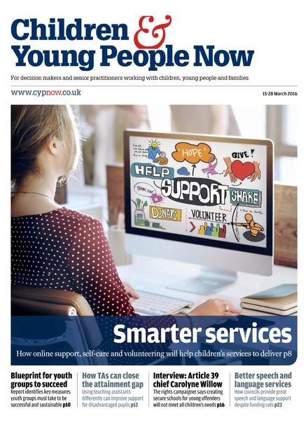 Children & Young People Now – 15 March 2016 Cover