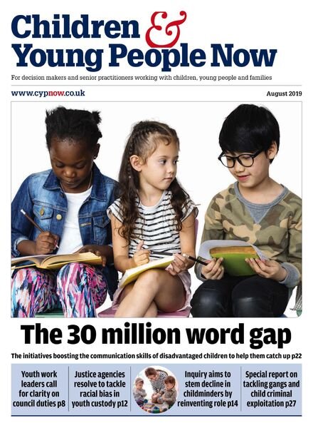 Children & Young People Now – August 2019 Cover