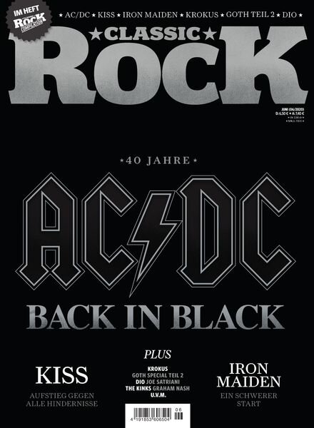 Classic Rock Germany – Juni 2020 Cover
