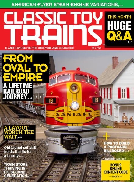 Classic Toy Trains – July 2020 Cover