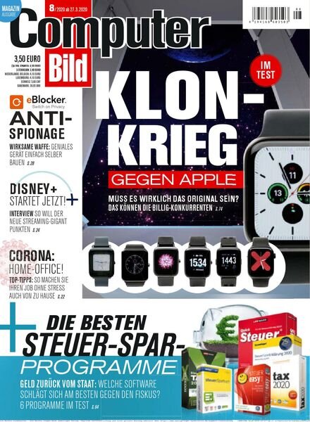 Computer Bild Germany – 27 Marz 2020 Cover