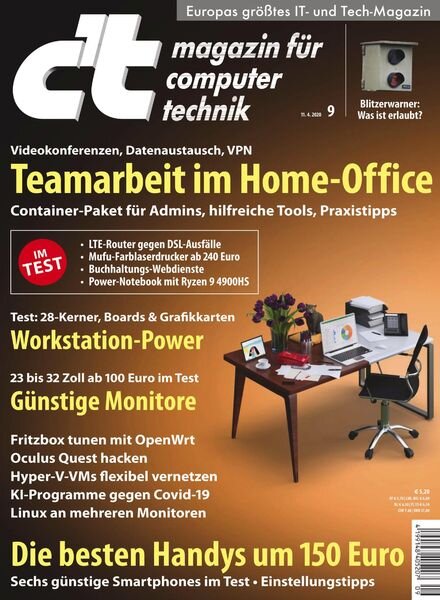 c’t Magazin – 11 April 2020 Cover