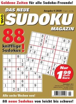 Das Neue Sudoku – Nr.4 2020