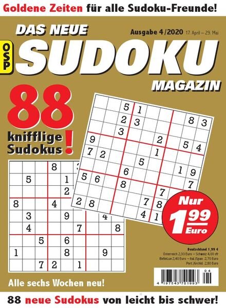 Das Neue Sudoku – Nr.4 2020 Cover