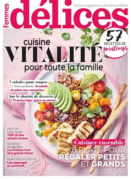Delices de Femmes d’Aujourd’hui – Avril 2020 Cover