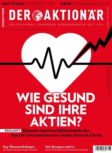 Der Aktionar – 23 April 2020 Cover
