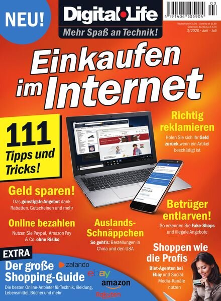 Digital Life – 111 Tipps Online-Shopping – Juni-Juli 2020 Cover
