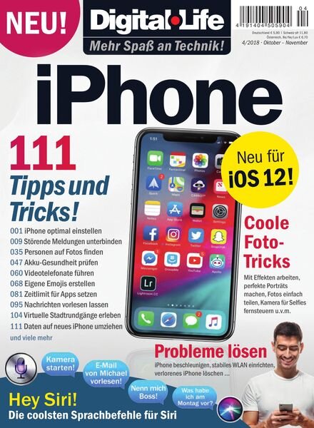 Digital Life – 111 Tipps zum iPhone – Oktober-november 2018 Cover