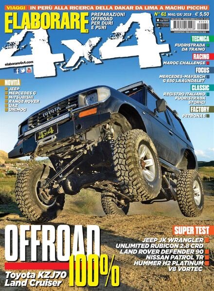 Elaborare 4×4 – Maggio-Giugno 2018 Cover