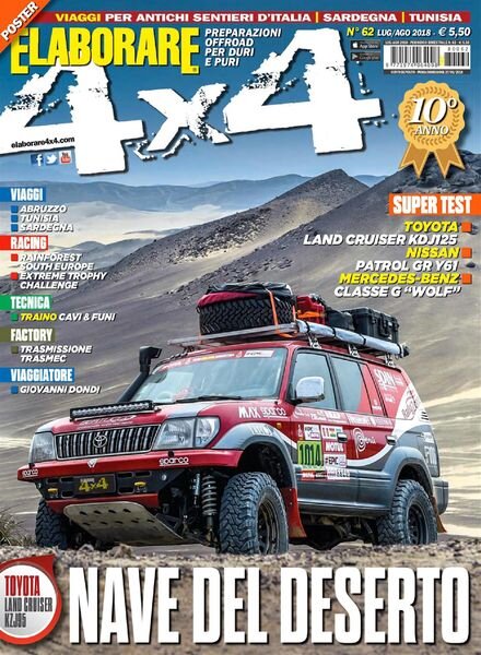 Elaborare 4×4 N.62 – Luglio-Agosto 2018 Cover