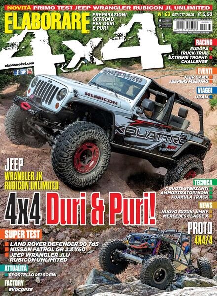 Elaborare 4×4 – Settembre-Ottobre 2018 Cover