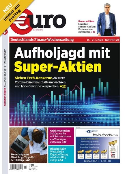 Euro am Sonntag – 15 Mai 2020 Cover