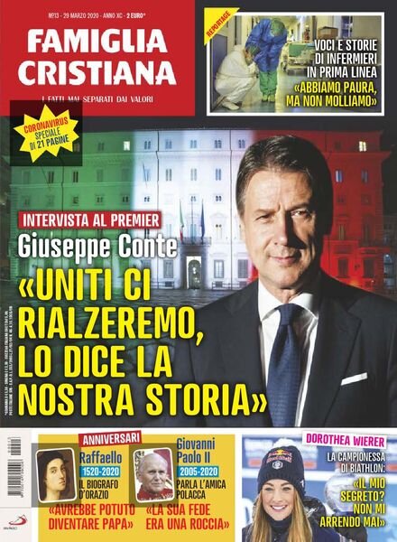 Famiglia Cristiana – 29 Marzo 2020 Cover