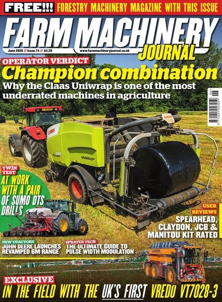 Farm Machinery Journal – Issue 74 – June 2020 Cover