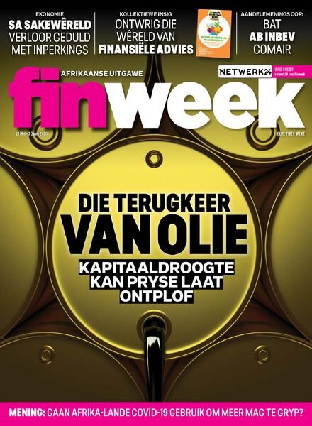 Finweek Afrikaans Edition – Mei 21, 2020 Cover