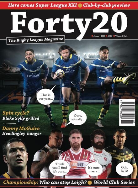 Forty20 – Vol 6 Issue 1 Cover