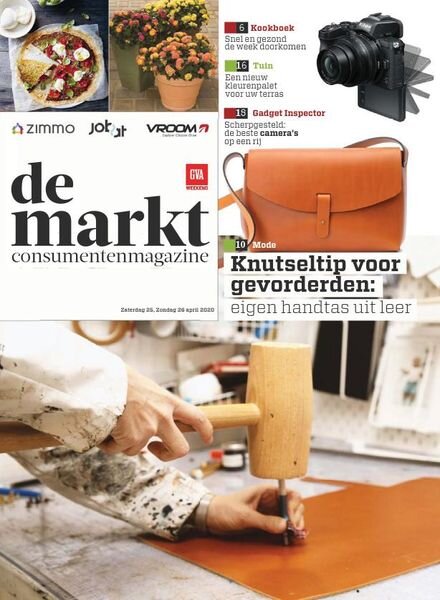 Gazet van Antwerpen De Markt – 25 april 2020 Cover