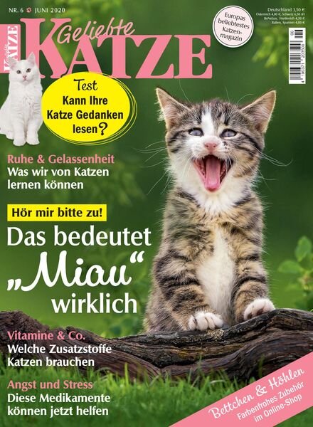 Geliebte Katze – Juni 2020 Cover