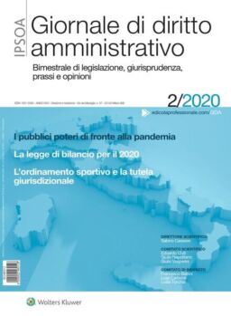 Giornale di diritto amministrativo – Aprile 2020