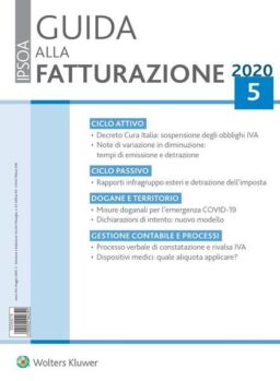 Guida alla Fatturazione – Maggio 2020
