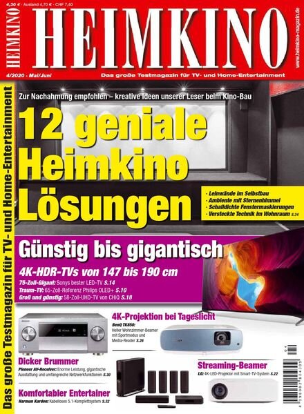 Heimkino – Mai-Juni 2020 Cover