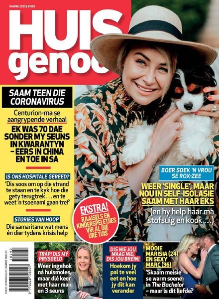 Huisgenoot – 16 April 2020 Cover