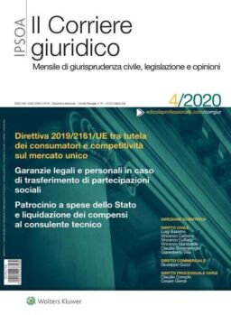 Il Corriere Giuridico – Aprile 2020