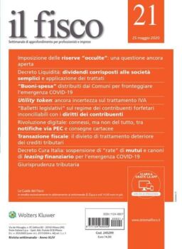 il fisco – 25 Maggio 2020