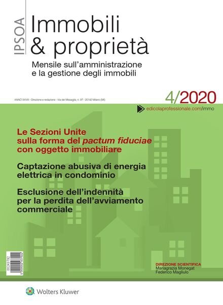 Immobili & proprieta – Aprile 2020 Cover