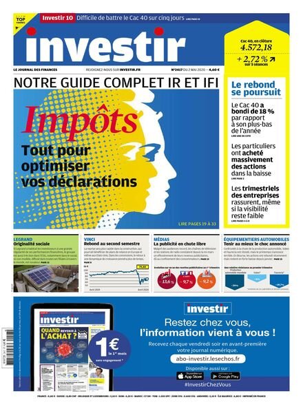Investir – 2 Mai 2020 Cover