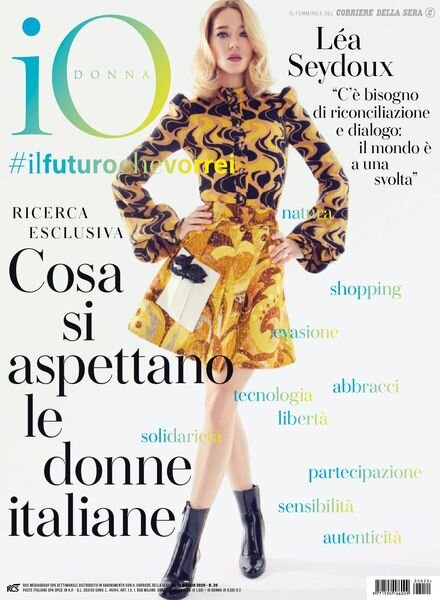 Io Donna del Corriere della Sera – 16 maggio 2020 Cover